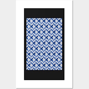 Abstract Ribbons - Blue Posters and Art